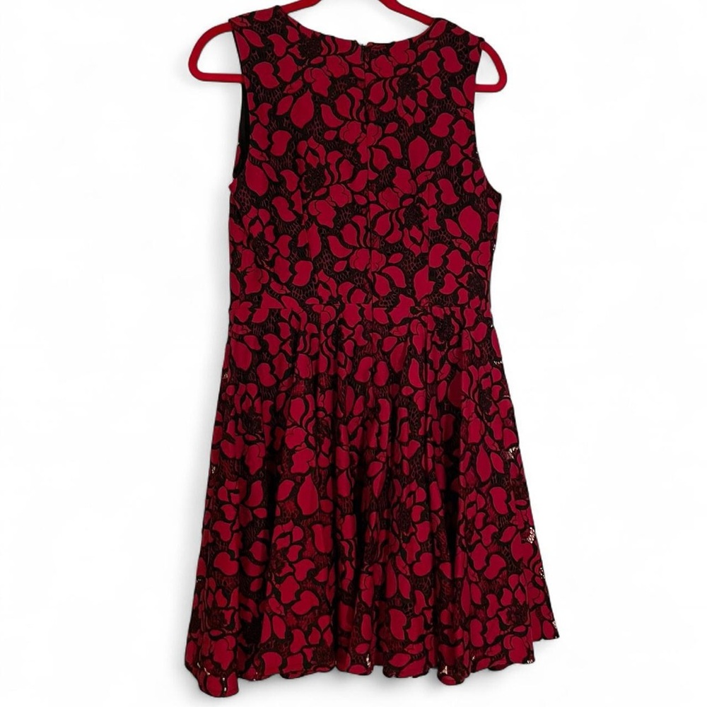 NWT Maison Jules Red and Black Floral Mini Dress, size M - Picture 2 of 4